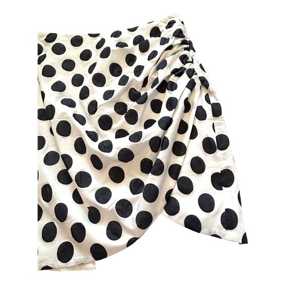Lovers + Friends Paris Polka Dot Skirt Black and White Small - Picture 4 of 10